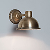 Derby Spot Lamp in Antiqued Brass