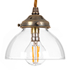 Allegra Pendant Light in Antiqued Brass