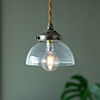 Allegra Fine Fluted Pendant Light Antiqued Brass