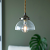 Allegra Fine Fluted Pendant Light Antiqued Brass