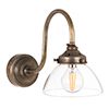 Allegra Wall Light in Antiqued Brass