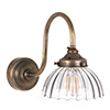 Allegra Fluted Wall Light in Antiqued Brass