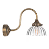 Allegra Fluted Wall Light in Antiqued Brass