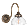 Allegra Fine Fluted Wall Light in Antiqued Brass