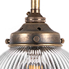 Allegra Fine Fluted Wall Light in Antiqued Brass