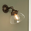 Allegra Adjustable Wall Light in Antiqued Brass