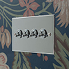 4 Gang Chrome Dolly Switch Nickel Bevelled Plate