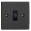 1 Gang Black Grid Switch Beeswax Bevelled Plate