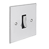 1 Gang Chrome Grid Switch Nickel Bevelled Plate