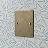Single Blank Hammered Plate in Antiqued Brass