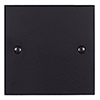 Single Blank Bevelled Plate in Matt Black