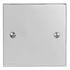 Single Blank Bevelled Plate in Nickel