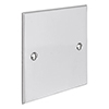 Single Blank Bevelled Plate in Nickel