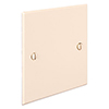 Single Blank Bevelled Plate in Plain Ivory