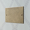 Double Blank Bevelled Plate in Antiqued Brass