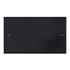 Double Blank Bevelled Plate in Matt Black