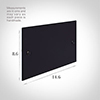 Double Blank Bevelled Plate in Matt Black