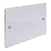 Double Blank Hammered Plate in Nickel