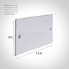 Double Blank Bevelled Plate in Nickel