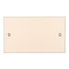 Double Blank Bevelled Plate in Plain Ivory