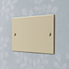 Double Blank Bevelled Plate in Plain Ivory