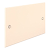 Double Blank Bevelled Plate in Plain Ivory