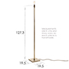 Porter Floor Lamp in Antiqued Brass