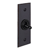 1 Gang Black Dolly Architrave Switch Beeswax Bevelled Plate