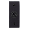 1 Gang Black Dolly Architrave Switch Matt Black Bevelled Plate