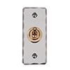 1 Gang Dolly Architrave Switch in Brass with Nickel Hammered Plate
