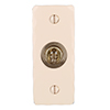 1 Gang Brass Dolly Architrave Switch Plain Ivory Hammered Plate