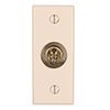 1 Gang Brass Dolly Architrave Switch Plain Ivory Bevelled Plate
