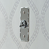 1 Gang Chrome Dolly Architrave Switch Nickel Hammered Plate