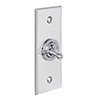 1 Gang Chrome Dolly Architrave Switch Nickel Bevelled Plate