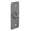1 Gang Steel Dolly Architrave Switch Polished Hammered Plate