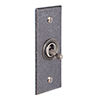 1 Gang Steel Dolly Architrave Switch Polished Bevelled Plate