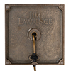Porter Sofa Lamp in Antiqued Brass