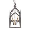 Barnham Lantern with Three Lights in Polished