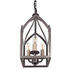 Barnham Lantern with Three Lights in Polished