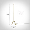 Bourdon Floor Lamp in Old Gold