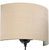 Thorpe Plug-In Wall Light in Matt Black 