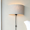 Thorpe Plug-In Wall Light in Matt Black 