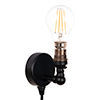 Thorpe Plug-In Wall Light in Matt Black 