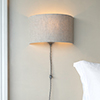 Thorpe Plug-In Wall Light in Polished 