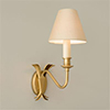 Single Plantation Wall Light in Old Gold
