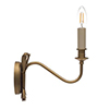 Single Plantation Wall Light in Old Gold