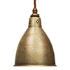 Barbican Pendant Light in Antiqued Brass