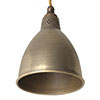 Barbican Pendant Light in Antiqued Brass