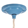 Barbican Pendant Light in Blue (inside Ivory)