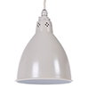 Barbican Pendant Light in Clay (inside white)